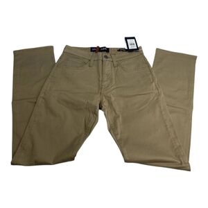 34 Heritage Courage Straight Leg Mid Rise Pants In Khaki Twill Size 30 × 34 NWT